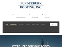 Tablet Screenshot of funderburkroofing.com